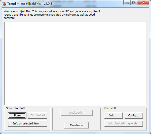 HijackThis(浏览器被劫持修复工具)v2.0.5 免费版-久趣源码交流论坛
