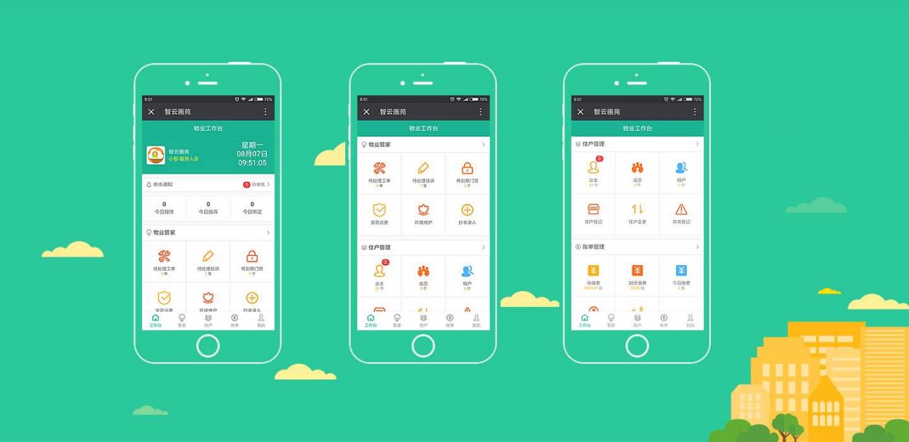智云物业4.20+前端，物业小程序源码+前端+公众号-久趣源码交流论坛